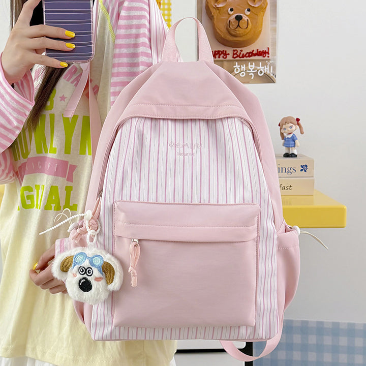 Casual Stripe Patterned Backpack Kalsten