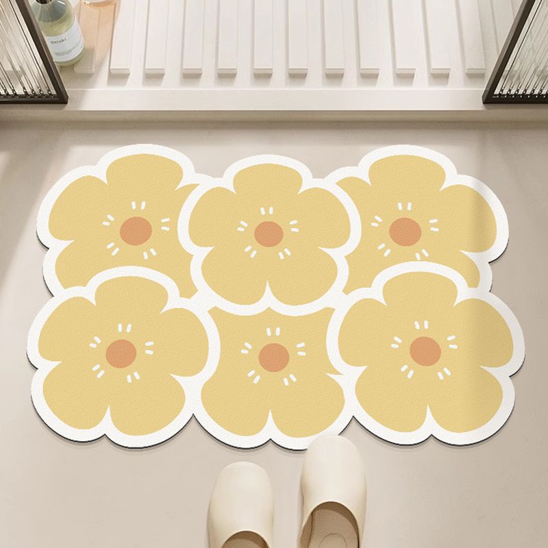 Decorative Floral Floor Mat