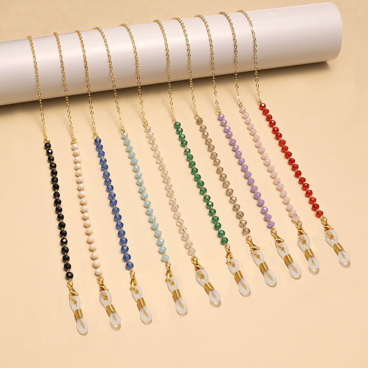 Decorative Stone-Accented Eyewear Chain Kalsten