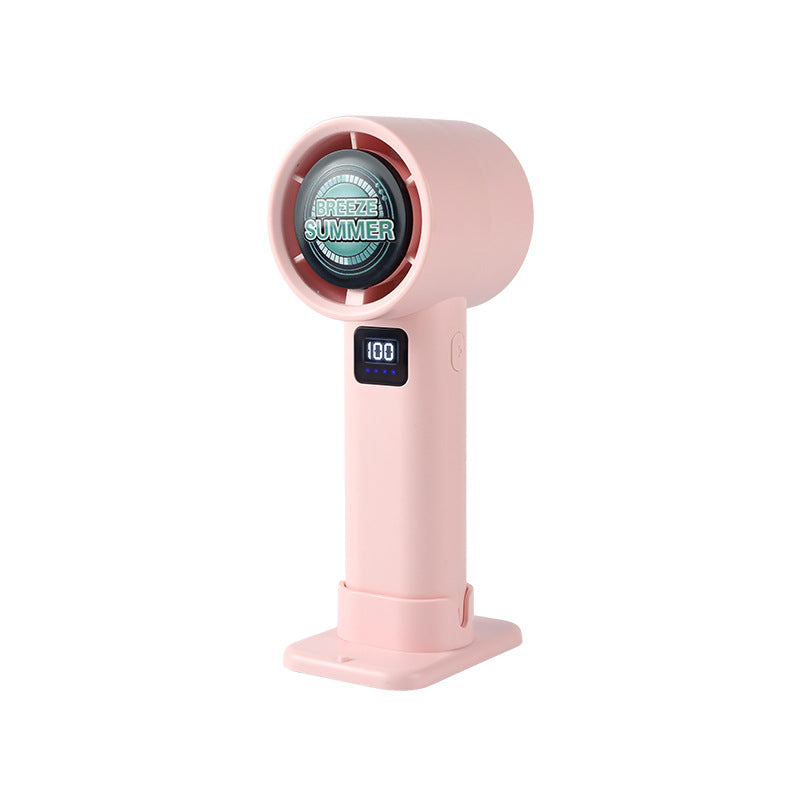 Ladies portable mini misting fan with LCD temperature display Kalsten