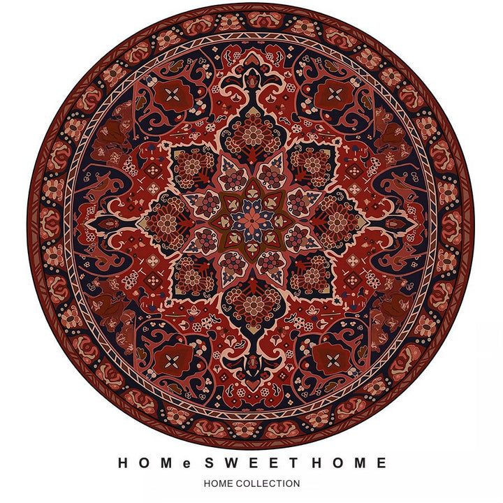 Vintage-Inspired Round Rug
