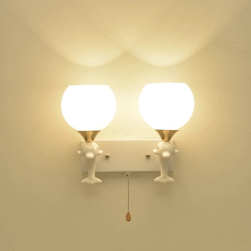 Dolphin-Themed Night Light Fixture