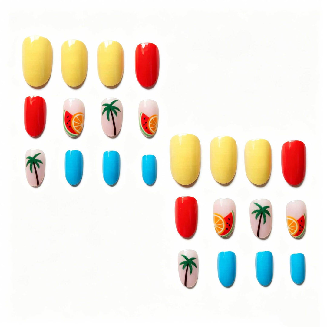 Tropical Fruit-Themed Nail Art Kit