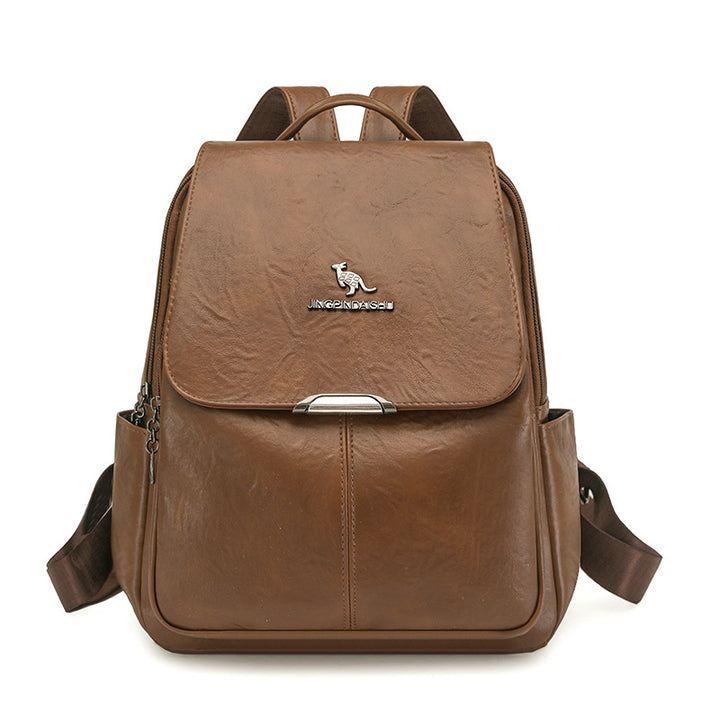 Durable Multi-Functional Leather Backpack Kalsten