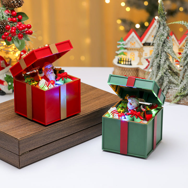 LED Light-Up Santa Gift Box Decoration Kalsten