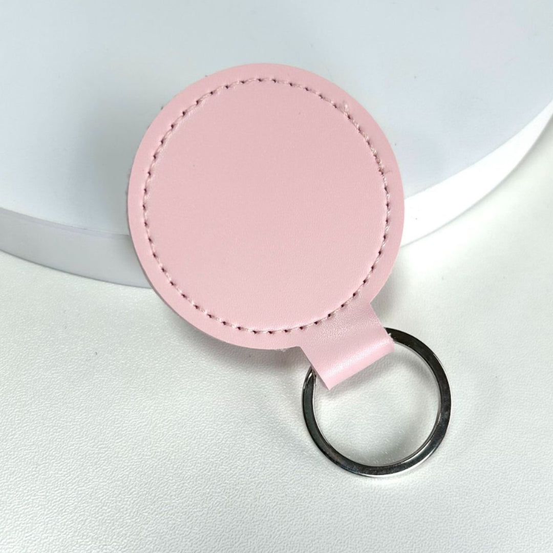Premium Leather Round Keychain Kalsten