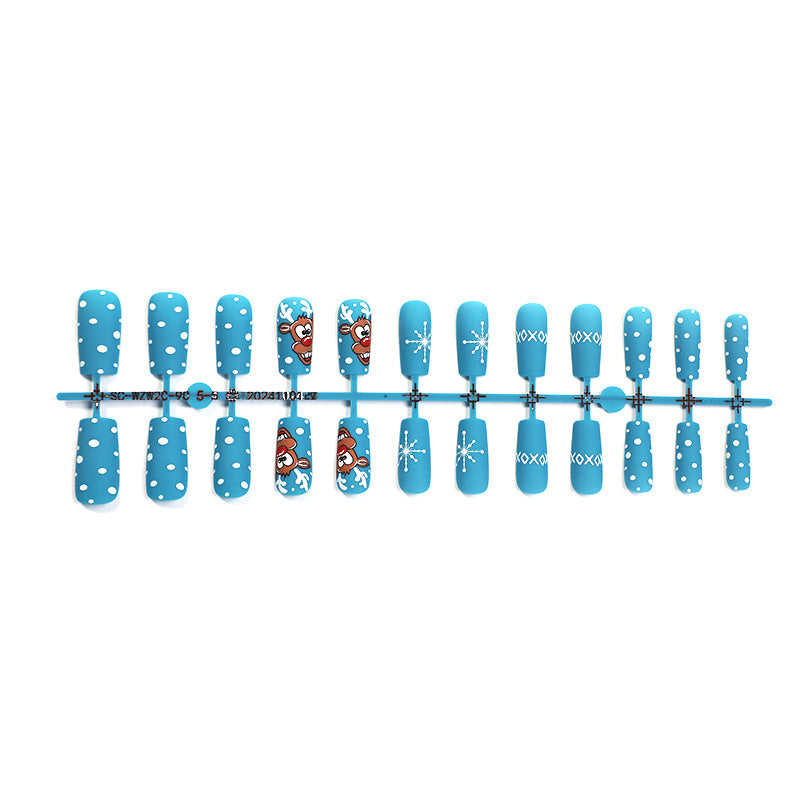 Playful Themed Press-On Nail Art Set Kalsten