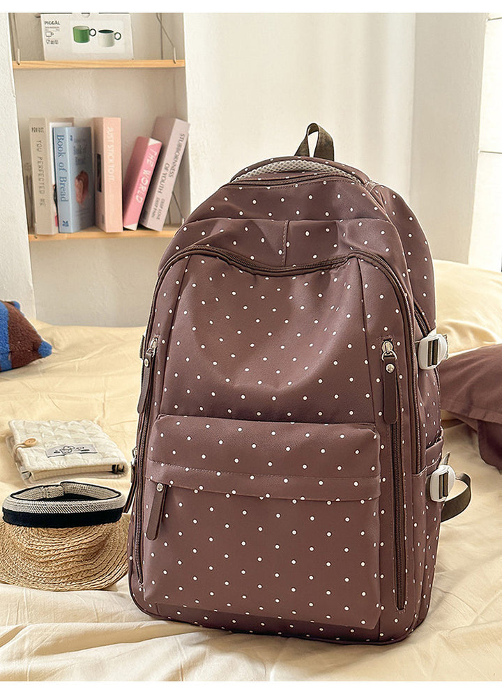 Stylish Polka Dot Pattern Backpack Kalsten