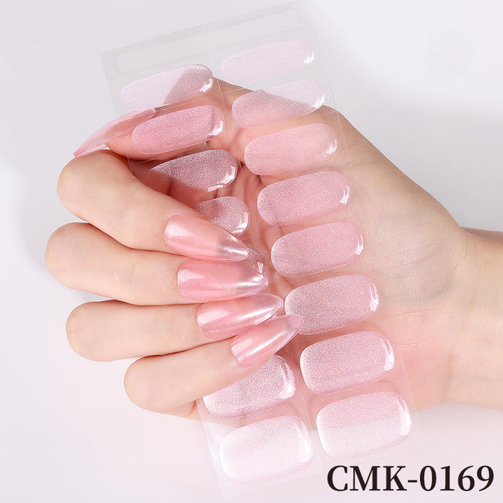 Glossy Press-On Nail Wraps