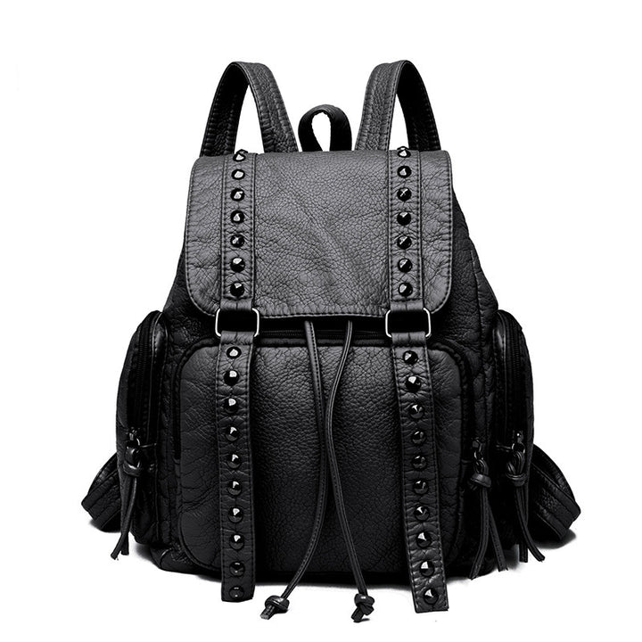 Stylish Studded Faux Leather Backpack