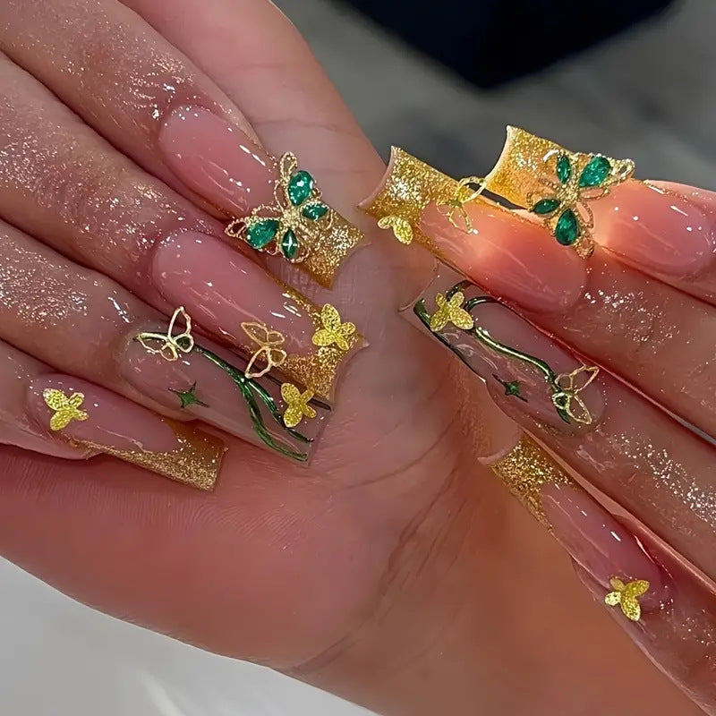 Decorative Butterfly Press-On Nail Art Kalsten