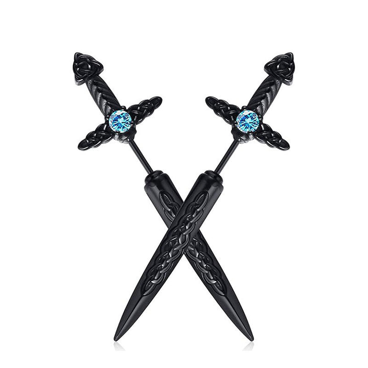 Gothic Sword-Shaped Earrings Kalsten