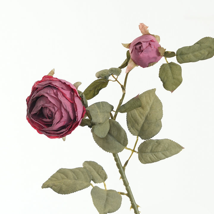 Lifelike Pink Rose Stem