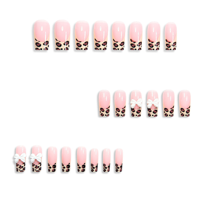 Artistic Leopard Print Press-On Nail Design Kalsten