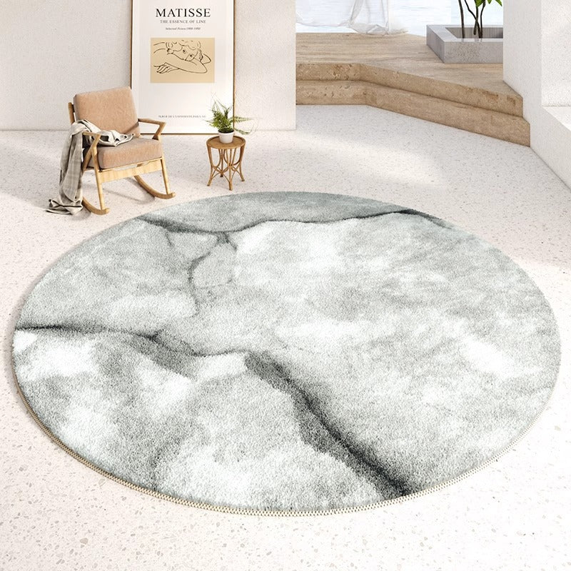 Round Artistic Abstract Area Rug