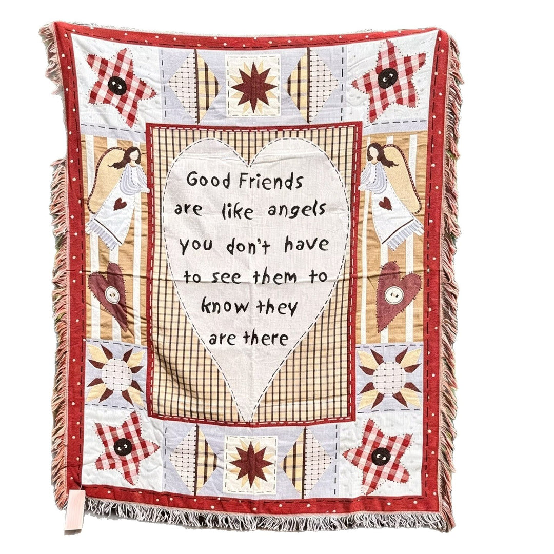 Inspirational Quilted Throw Blanket