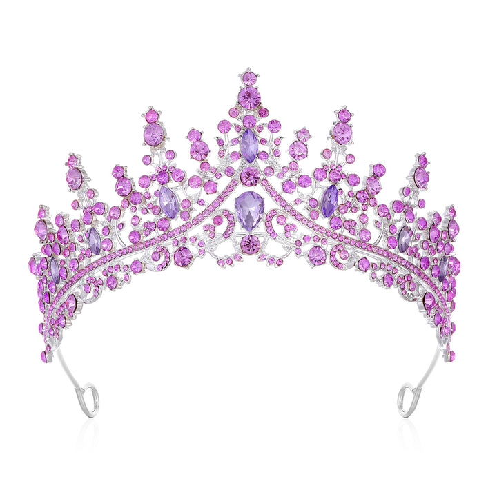 Ladies Rhinestone Tiara with Sparkling Gemstones Kalsten