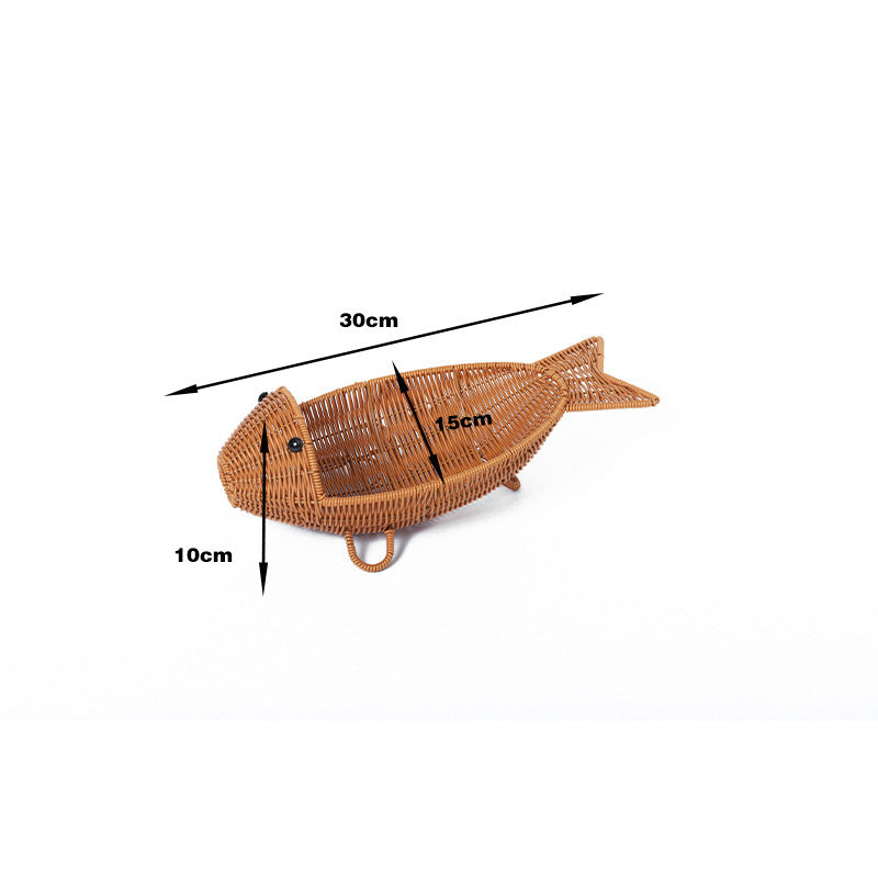 Fish-Shaped Woven Storage Basket Kalsten