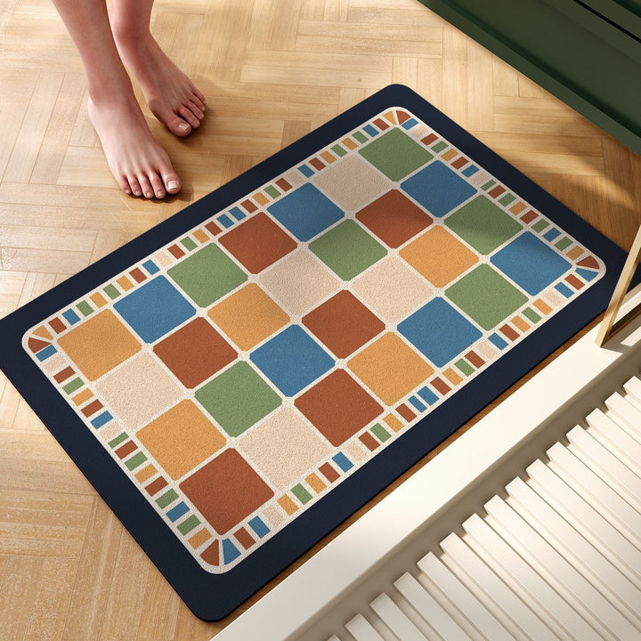 Mosaic Pattern Bath Mat Kalsten