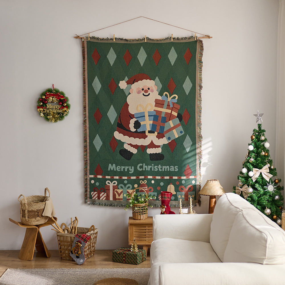 Cozy Graphic Tapestry Throw Blanket