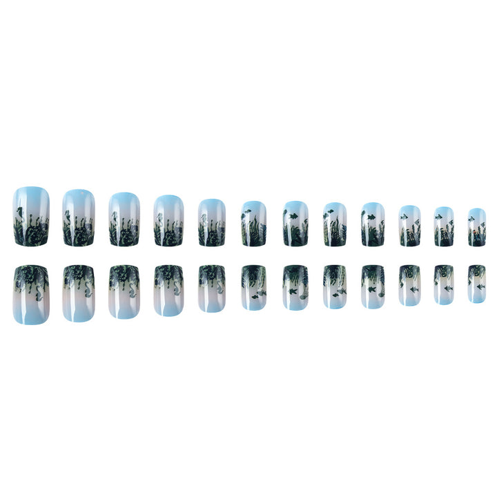 Ocean-Inspired Art Press-On Nails Kalsten