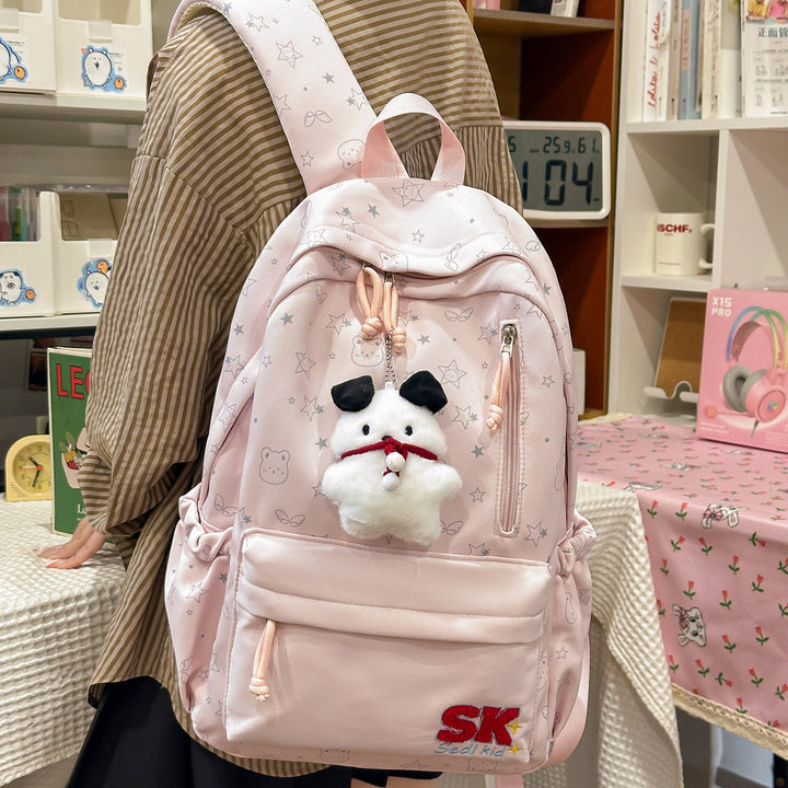 Illustrated Character-Themed Backpack Kalsten