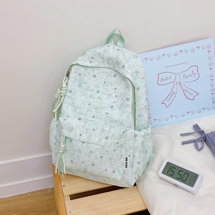 Cute Star-Printed Backpack