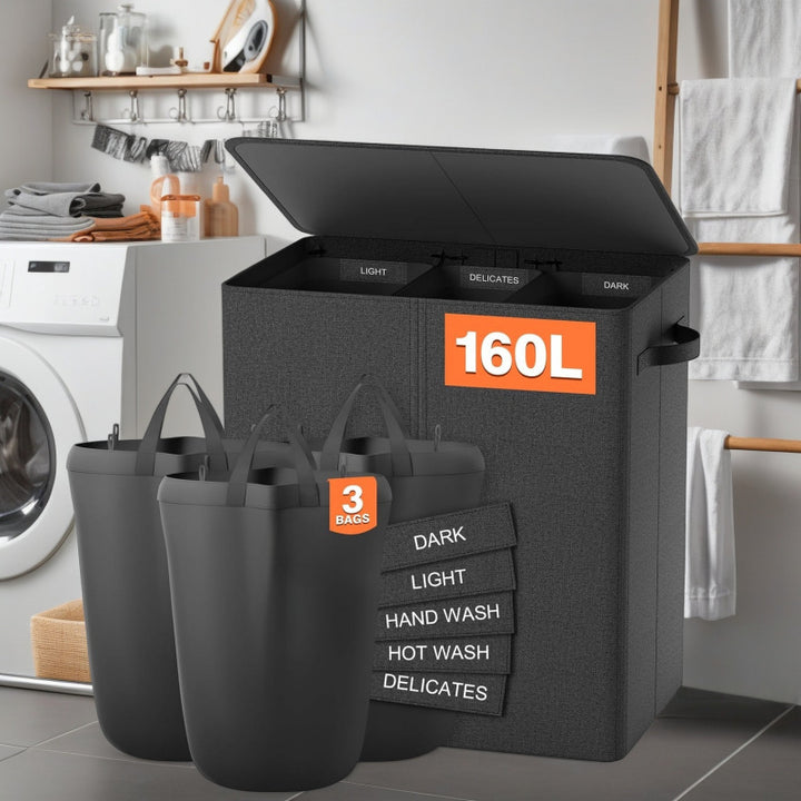Practical laundry separation system with lid Kalsten