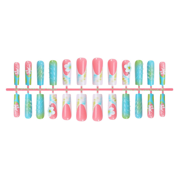 Floral-Themed Press-On Nail Art Set Kalsten