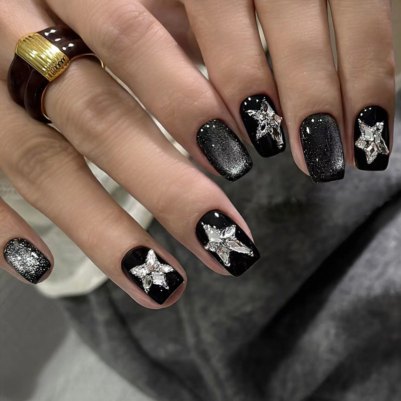 Glamorous Rhinestone Nail Art Kalsten