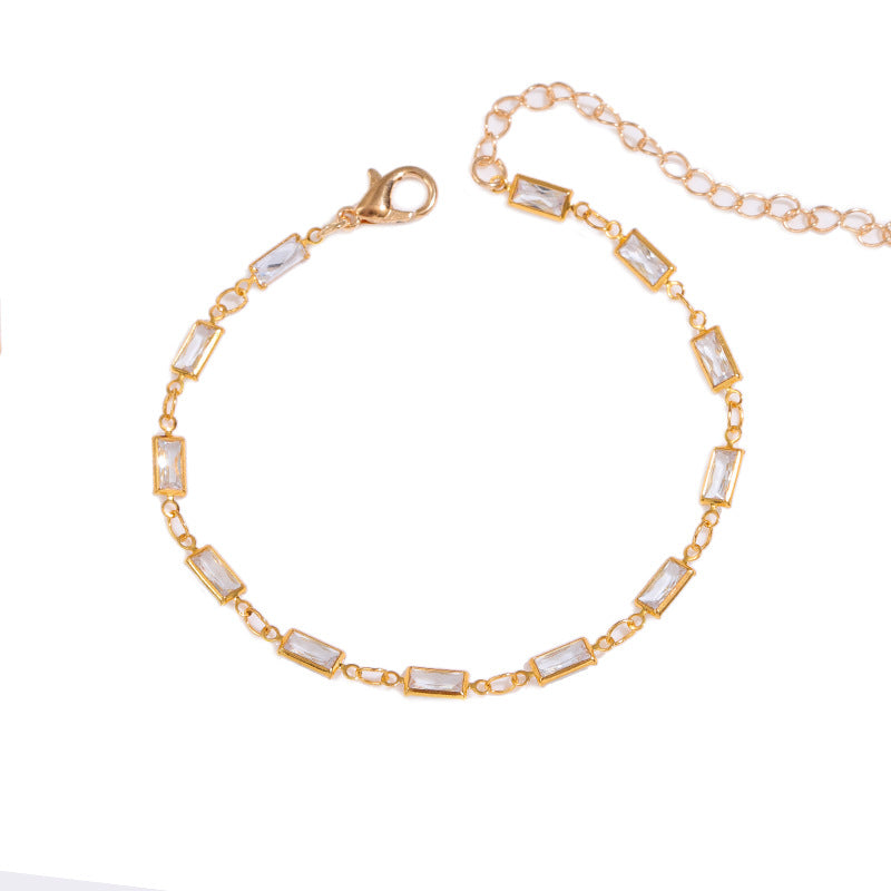Elegant Glass Chain Bracelet Kalsten