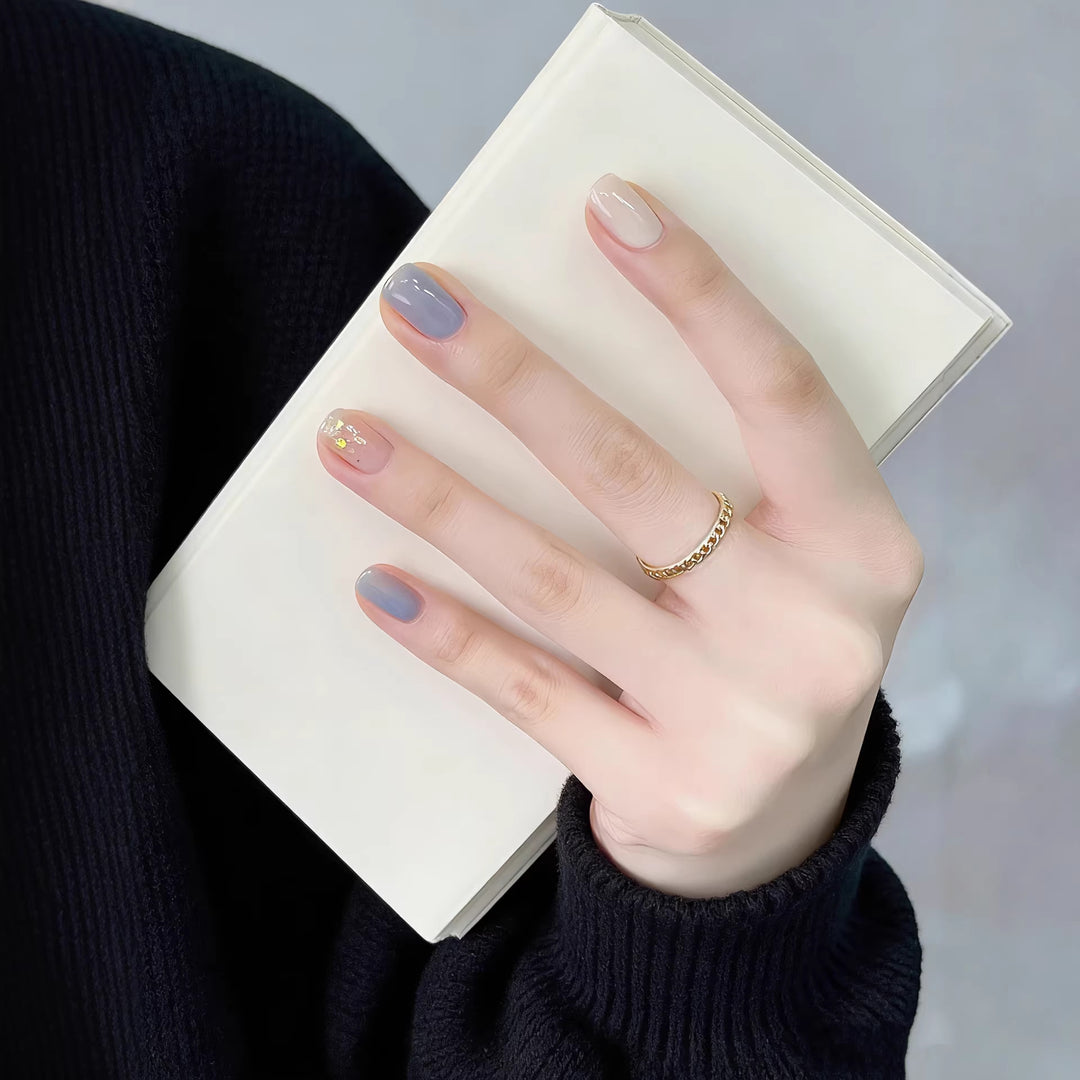 Artistic Gradient Press-On Nails