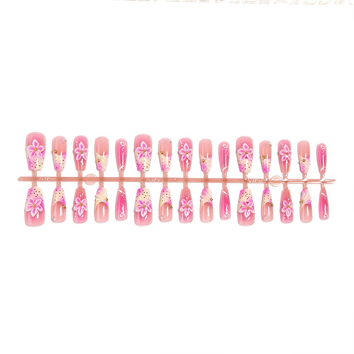 Nail art set with elegant floral motifs Kalsten