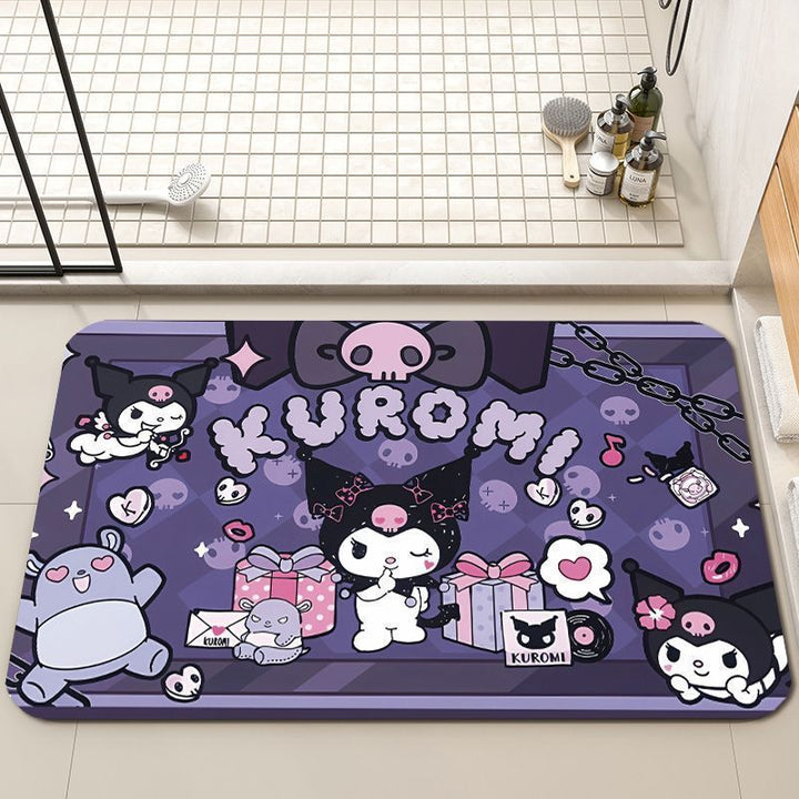 Playful Character-Themed Bath Mat