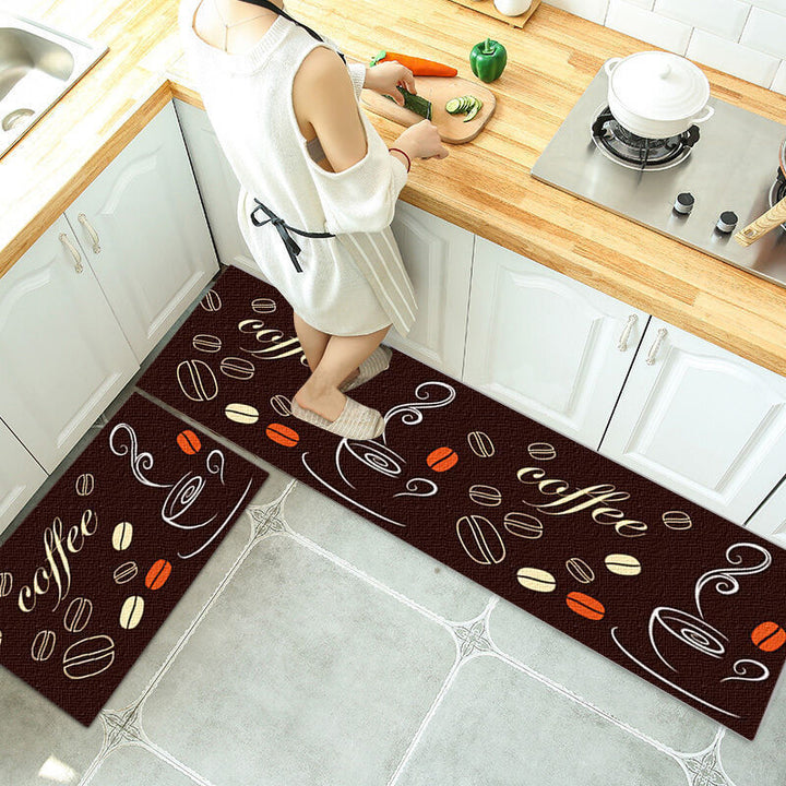 Whimsical Cartoon-Themed Kitchen Mat