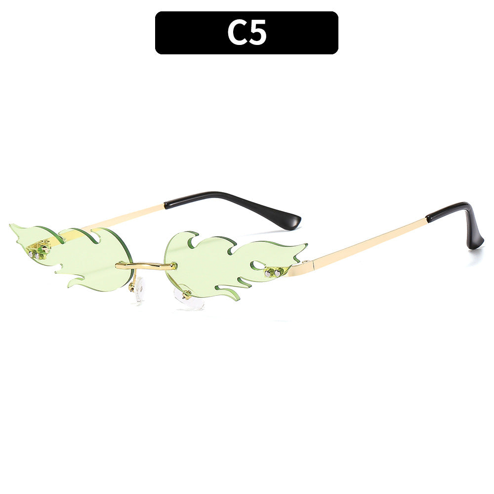 Artistic Flame-Design Eyewear