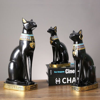 Antique Egyptian Cat Figures Kalsten