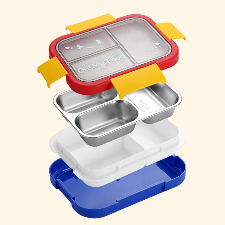 Multi-Compartment Stainless Steel Bento Box