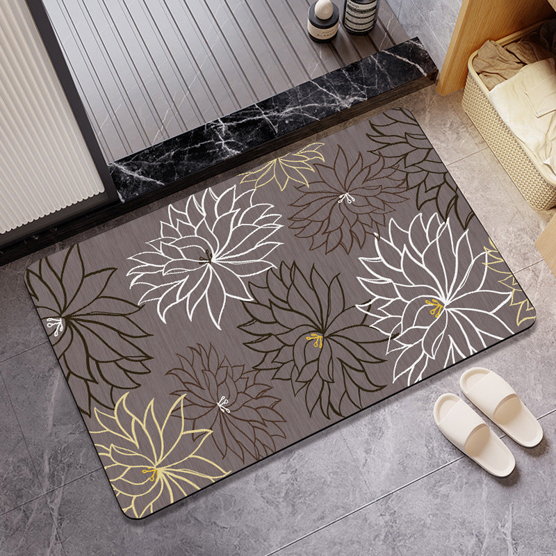 Stylish Patterned Bath Mat Kalsten