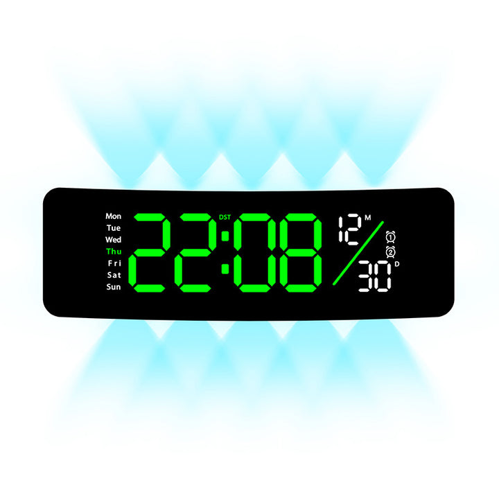 Digital display alarm clock with weekday display and temperature Kalsten