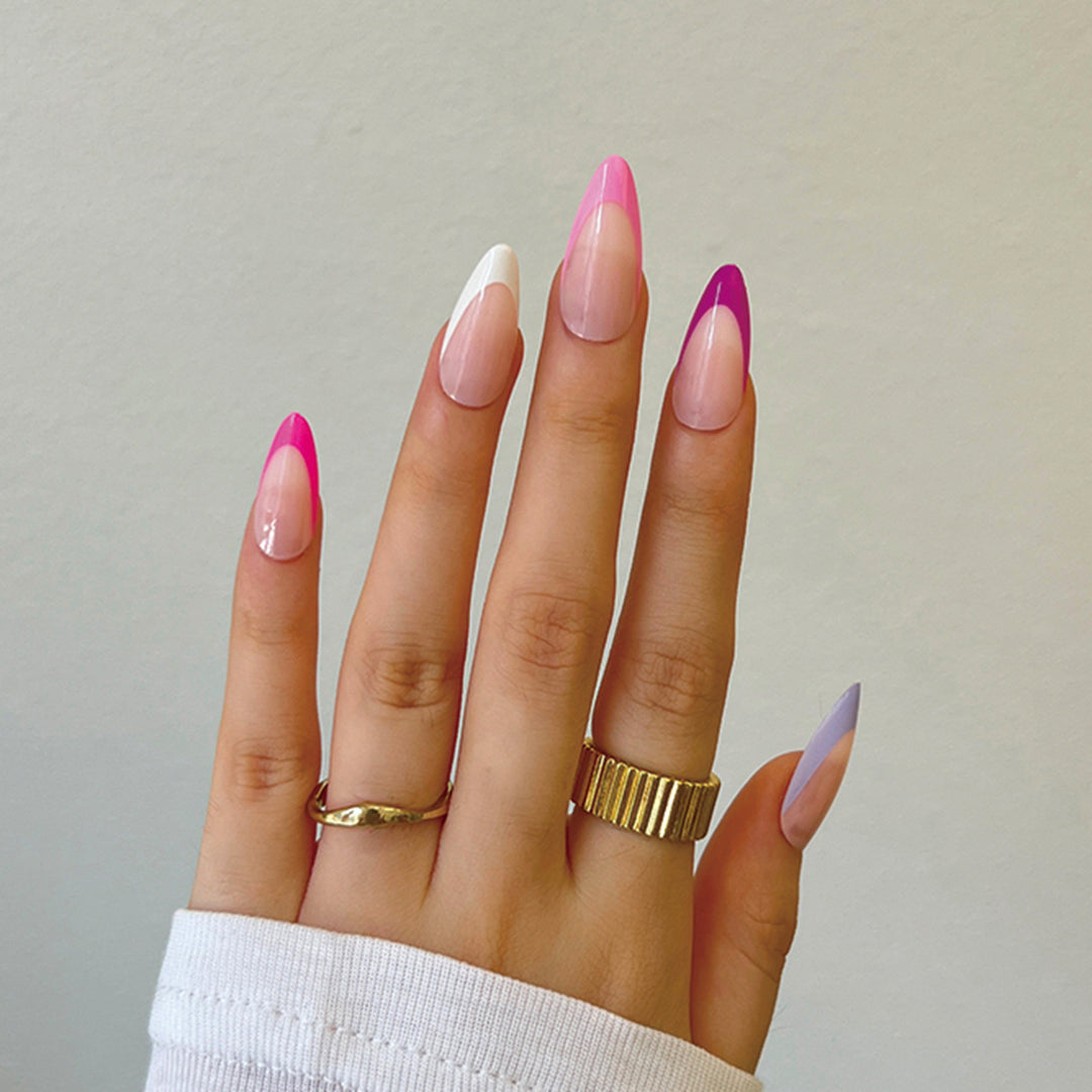 Artful Nail Tips with Creative Gradient Color Kalsten