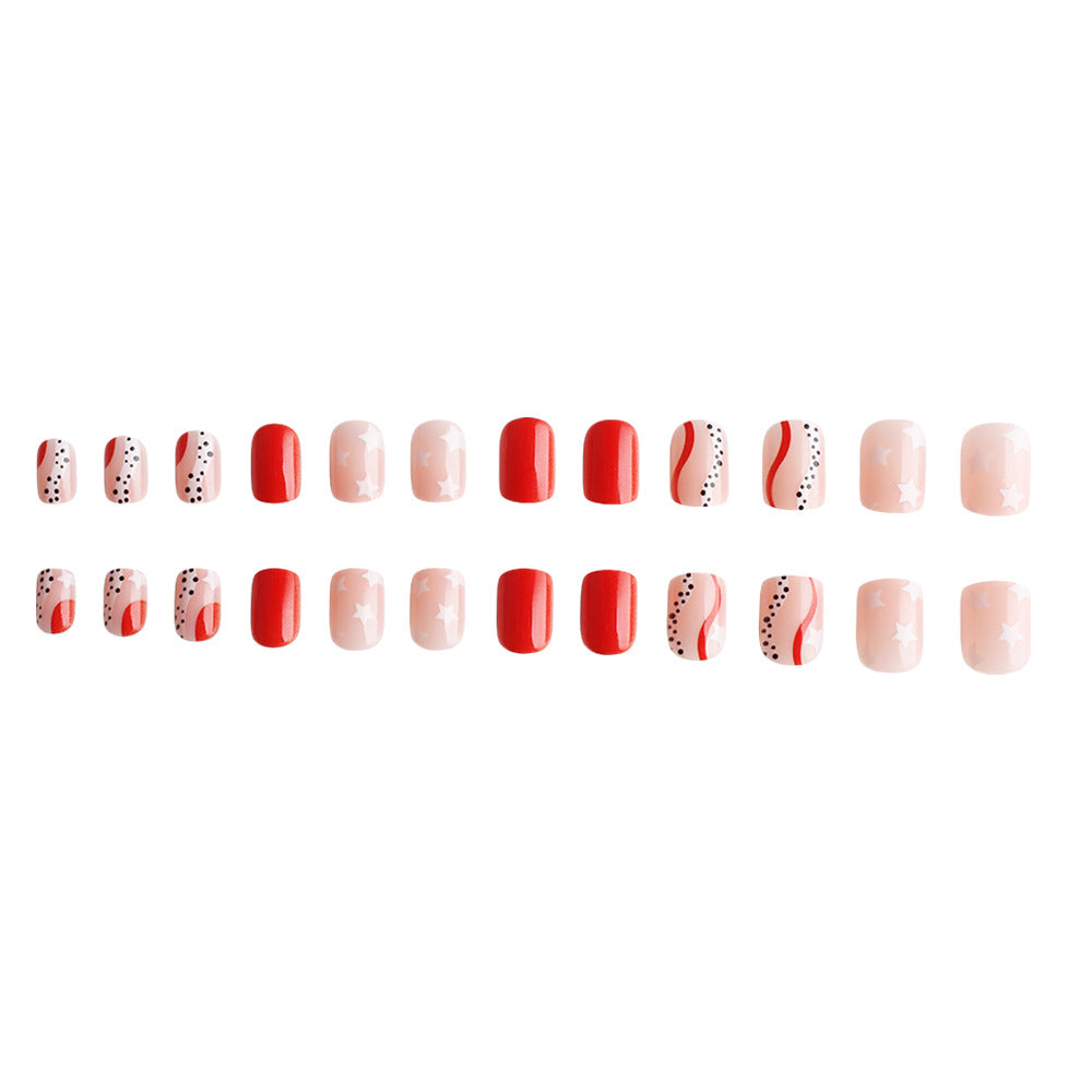 Patriotic Themed Press-On Nail Art Set Kalsten