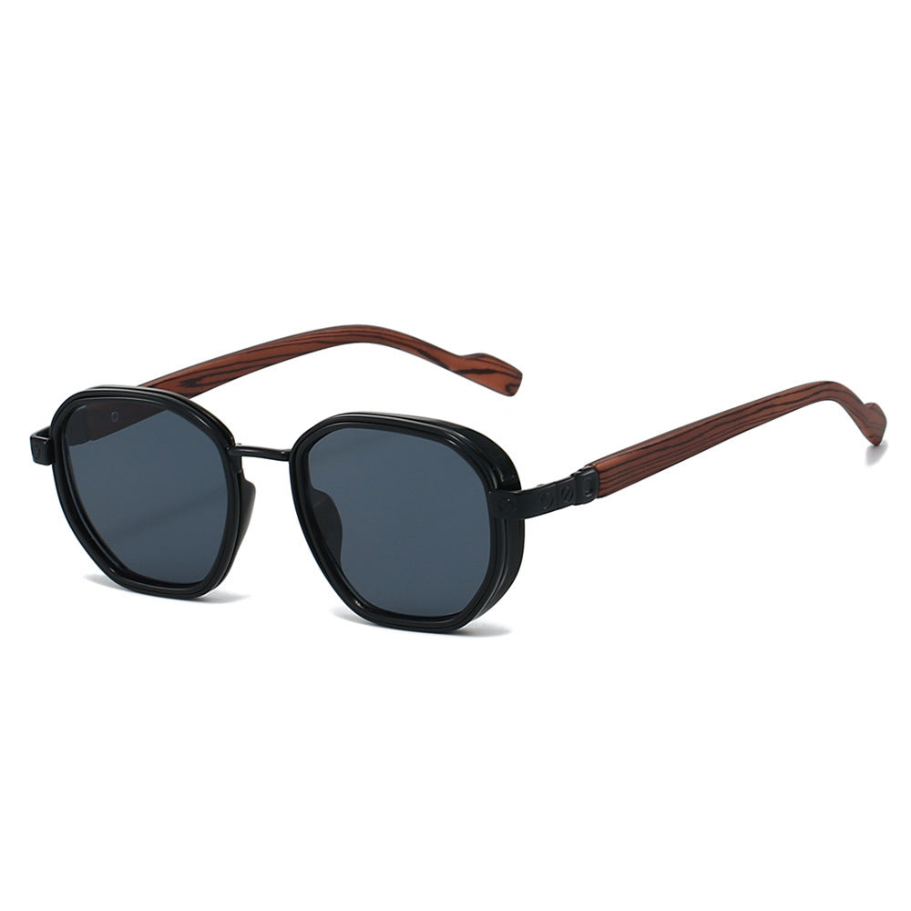 Geometric Framed Sunglasses with Luxurious Golden Accents Kalsten