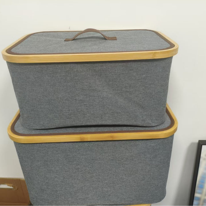 Storage boxes with elegant bamboo accents Kalsten