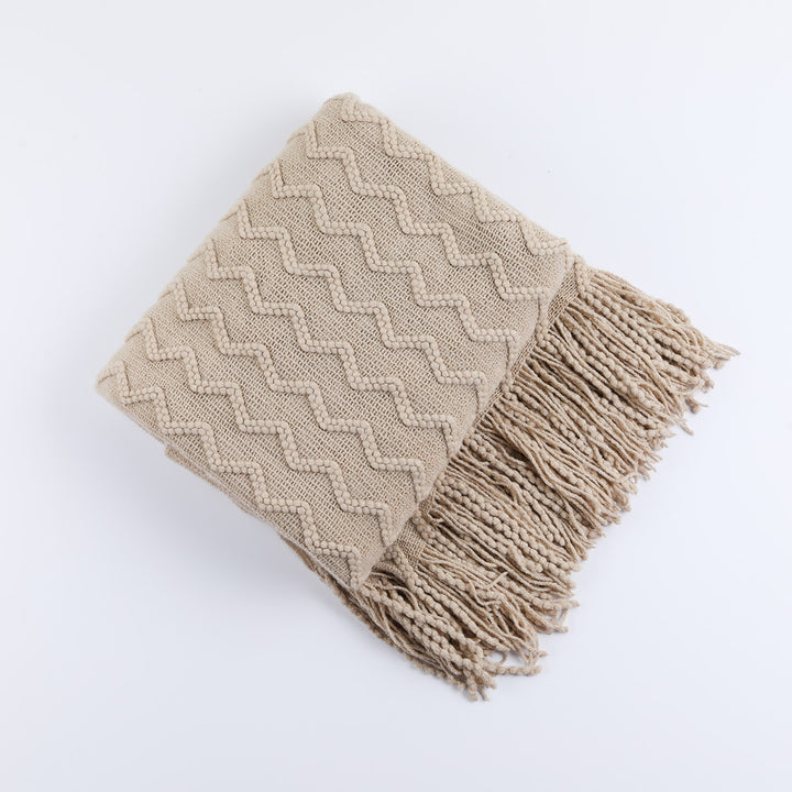 Cozy Knitted Throw Blanket