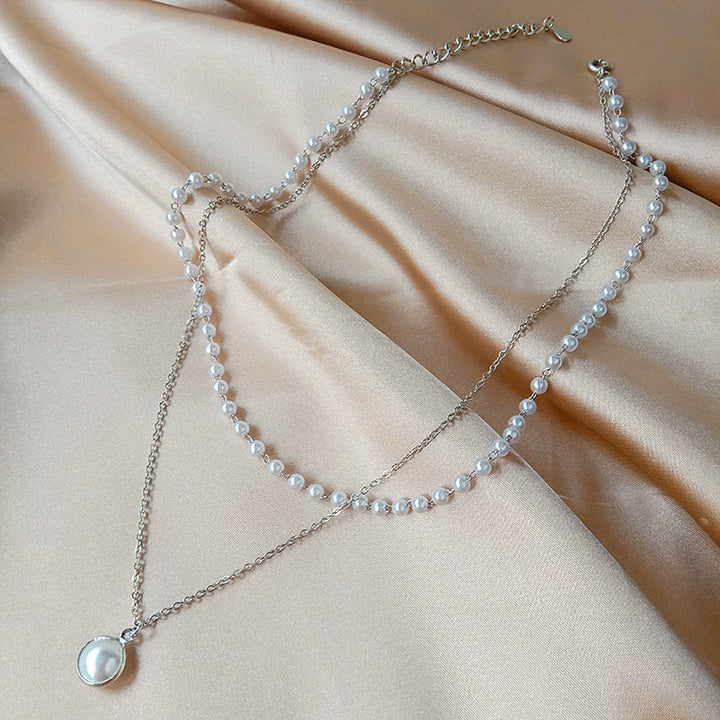 Elegant Layered Pearl Necklace Kalsten