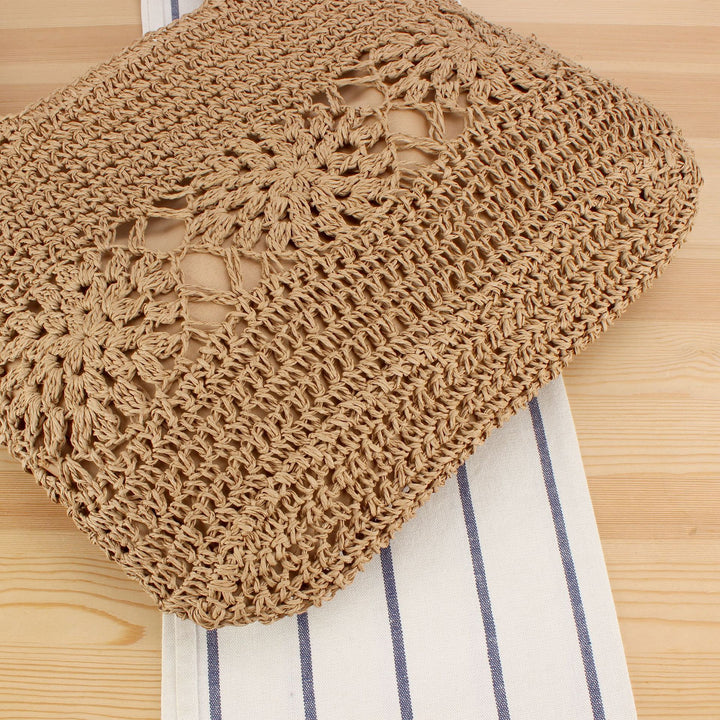 Hand-knotted tote bag made of natural bast Kalsten