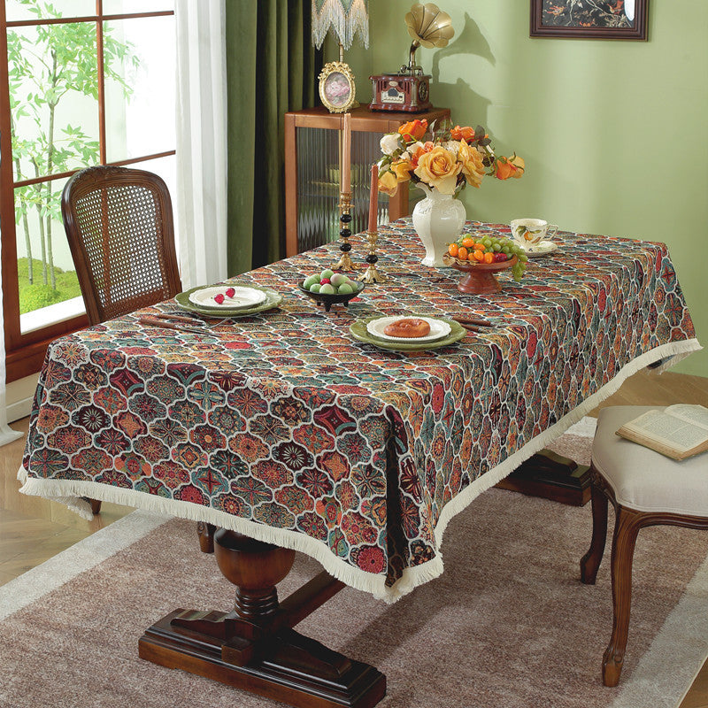 Elegant Patterned Tablecloth