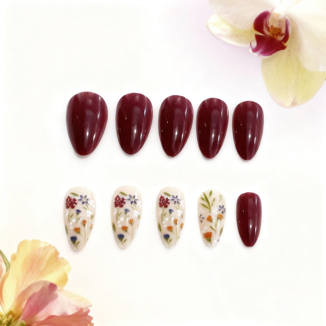 Floral-Inspired Nail Art Enhancements Kalsten