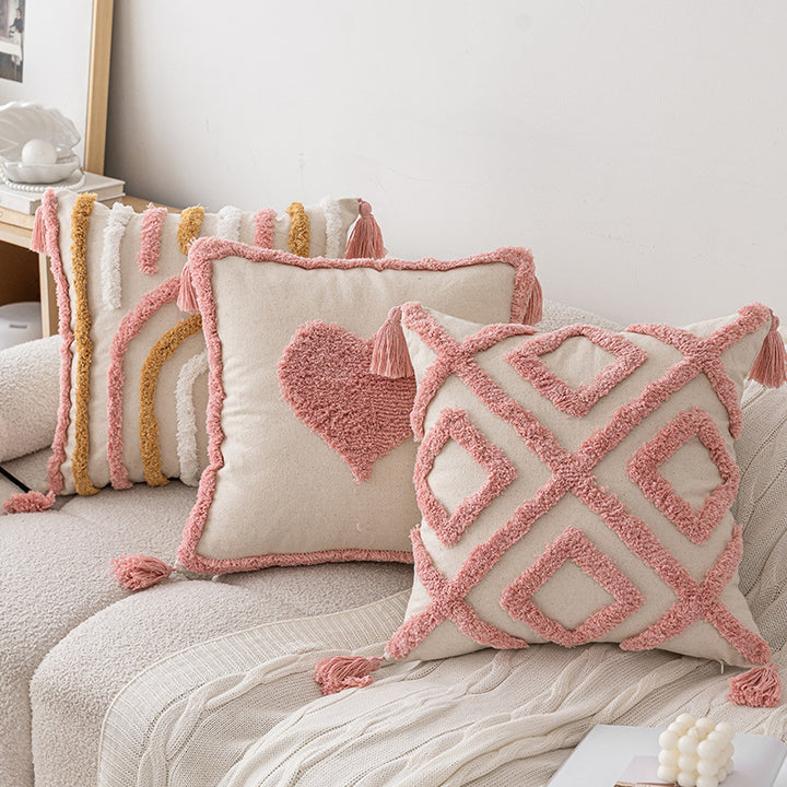 Structured Round Decorative Cushion